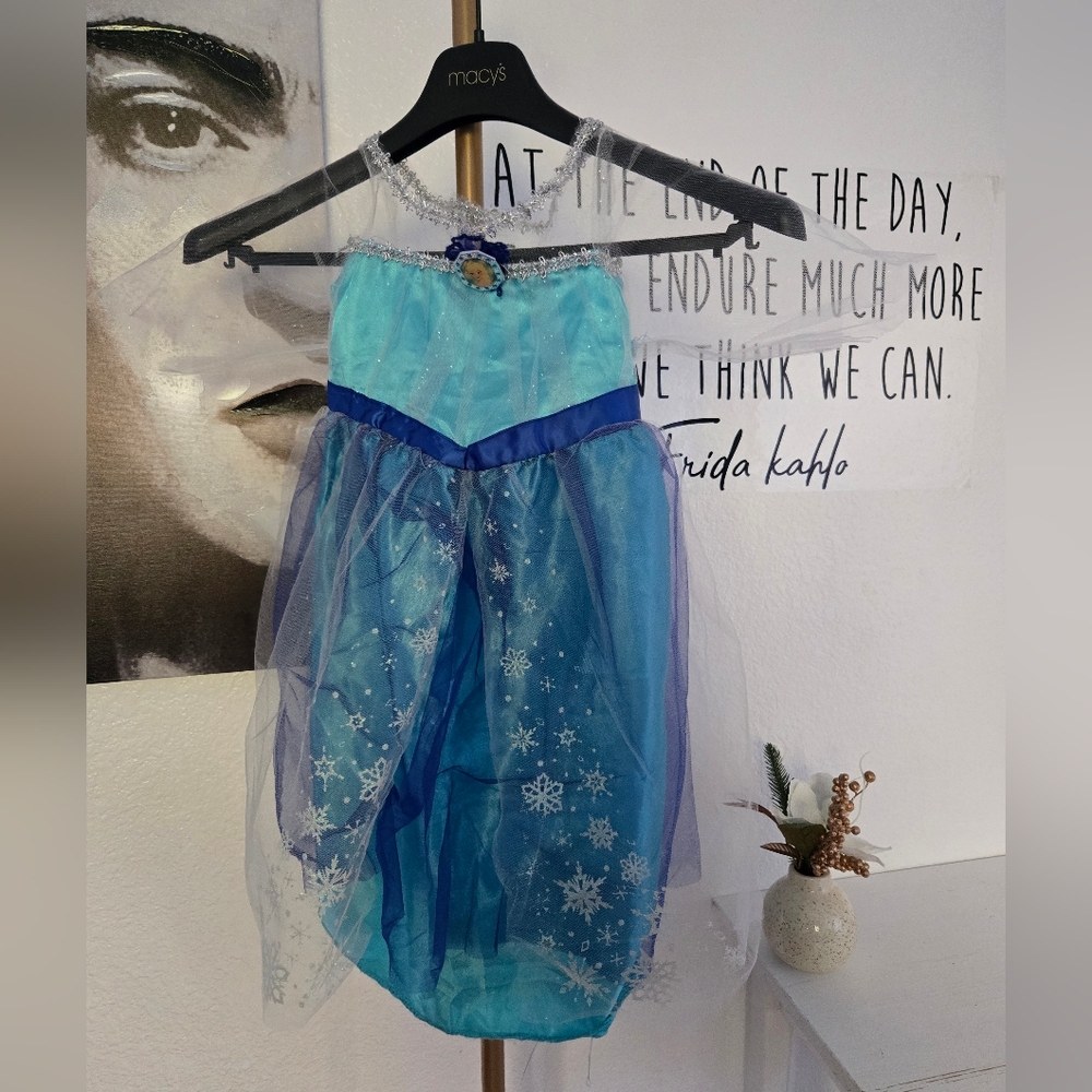 Disney Elsa Frozen Dress Up Costume Dress Size 4-6x